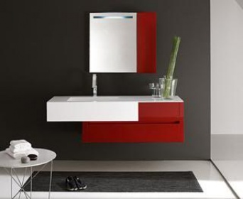 ARREDO BAGNO MOBILE SINGOLO MOBILE BAGNO PENSILE ROSSO DA 100 CM ... ARREDO BAGNO MOBILE SINGOLO MOBILE BAGNO PENSILE ROSSO DA 100 CM ...