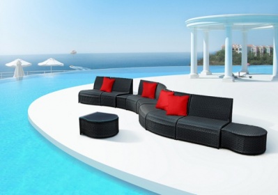 Arredamento esterno divani in rattan set divano rattan giardino ... Set divano rattan